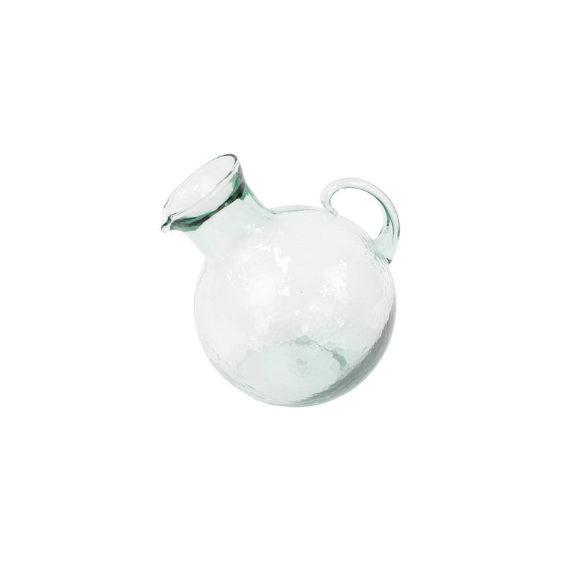 Kalalou - CV5609 - Mouthed Circular Tilted Pitcher - Clear