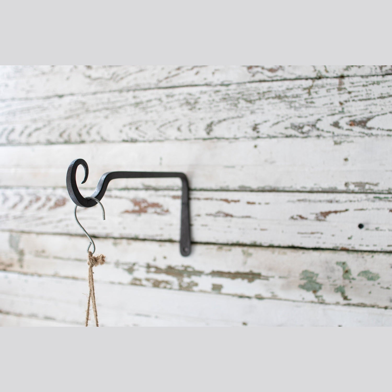 Kalalou - CYB1116 - Hand Forged Plant Hook - Natural
