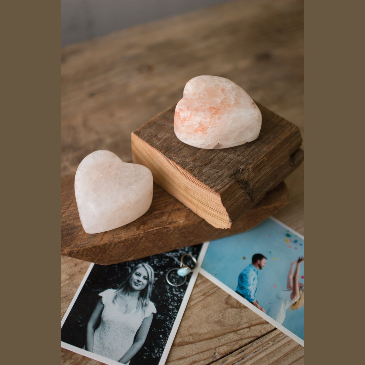 Kalalou - NART1057 - Himalayan Salt Heart - Pink