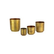 Kalalou - NDE1090 - Set Of 4 Flower Pots - Gold