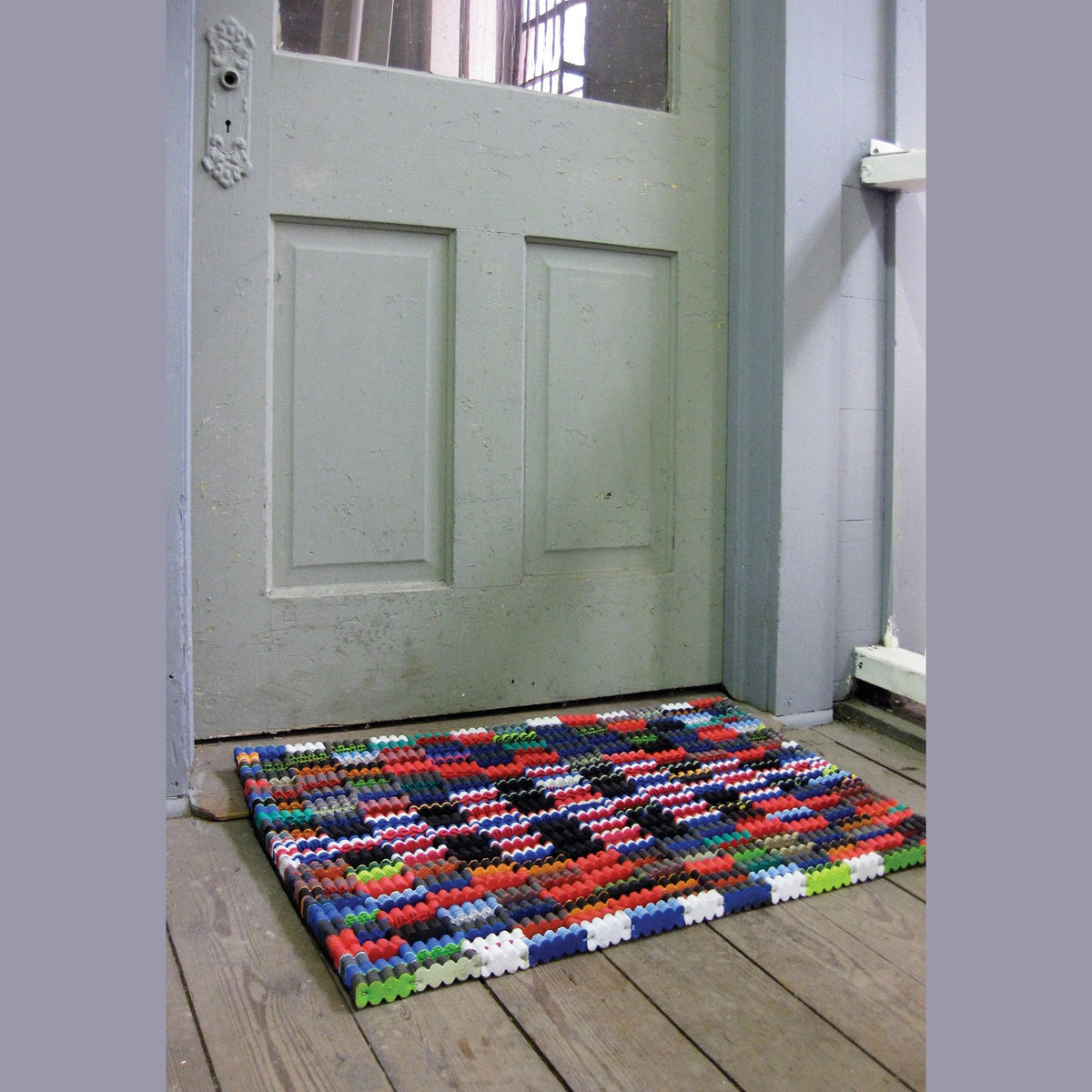 Kalalou - PA7530X - Recycled Flipflop Doormat - Multi