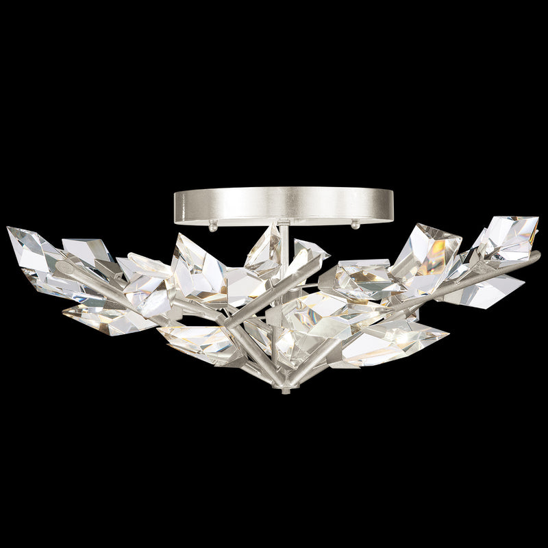 Fine Art Handcrafted Lighting - 908740-1ST - Four Light Semi-Flush Mount - Foret - Silver