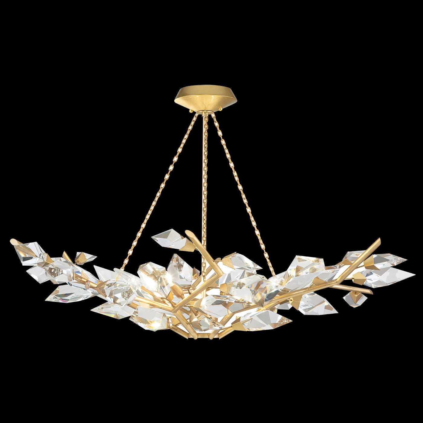 Fine Art - 909040-2ST - Six Light Pendant - Foret - Gold