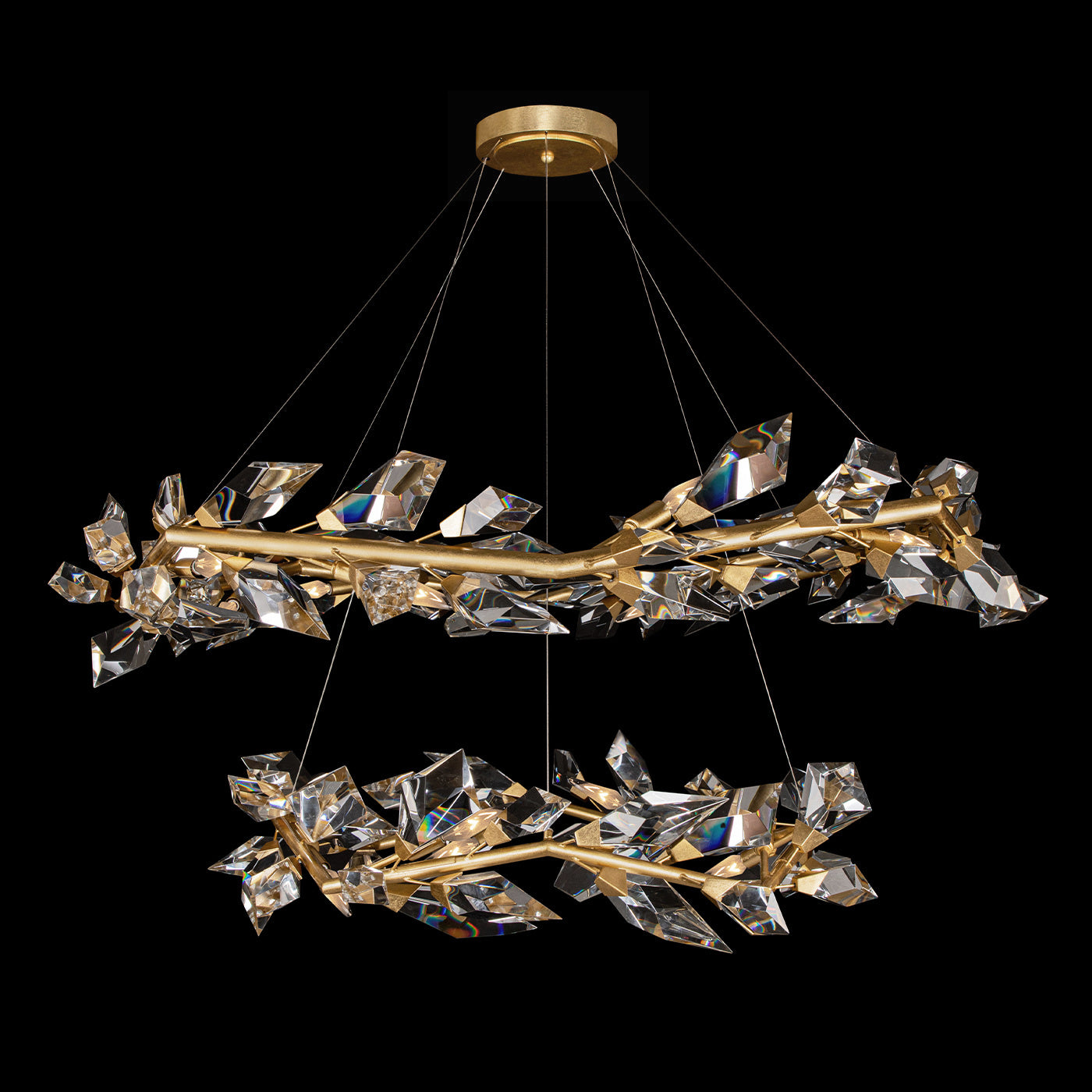 Fine Art Handcrafted Lighting - 909140-2ST - 20 Light Pendant - Foret - Gold