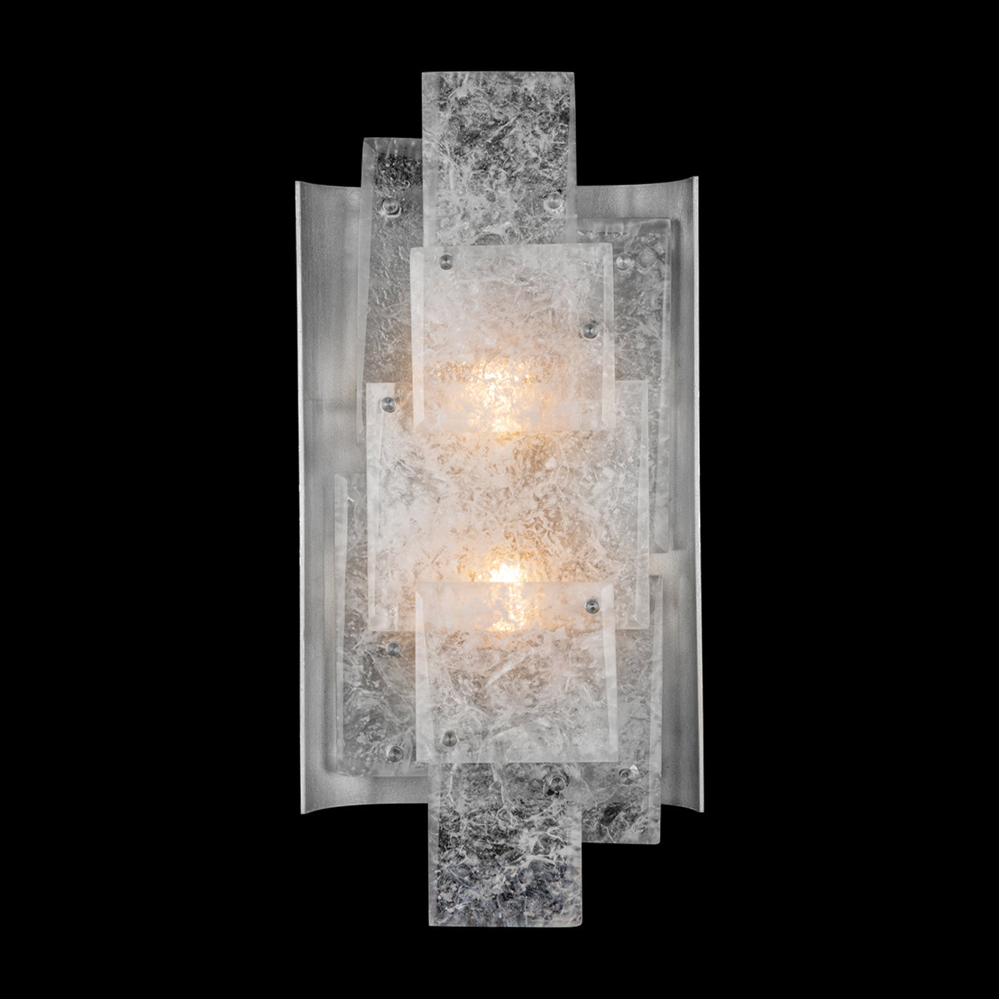 Fine Art Handcrafted Lighting - 910850-1ST - Two Light Wall Sconce - Lunea - Silver