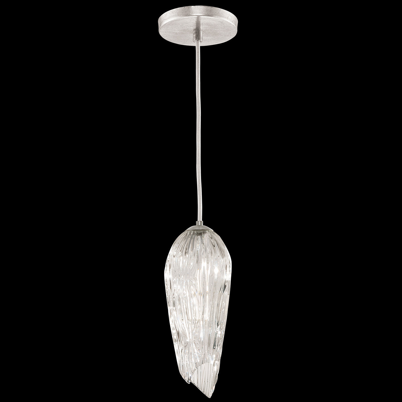 Fine Art Handcrafted Lighting - 911340-1ST - One Light Drop Light - Las Olas - Silver