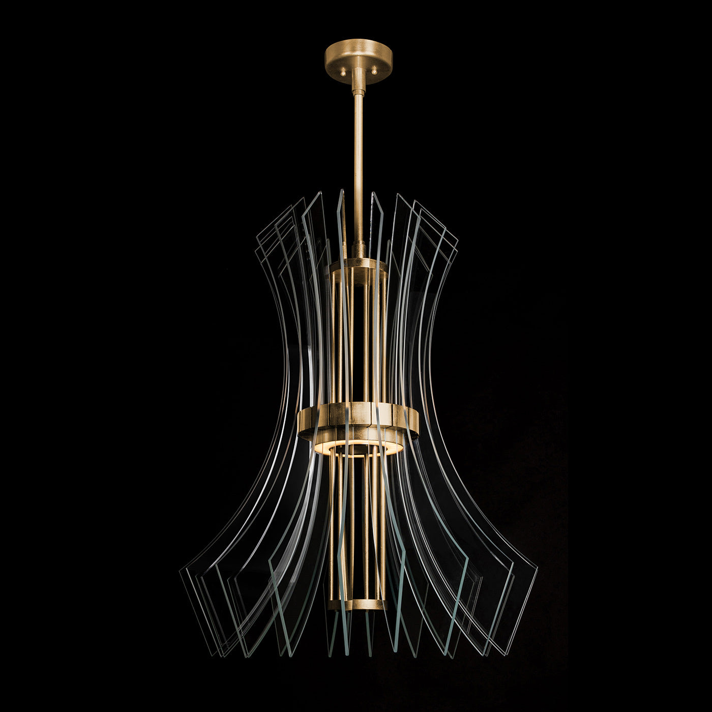 Fine Art Handcrafted Lighting - 916840-2ST - LED Pendant - Newton - Gold