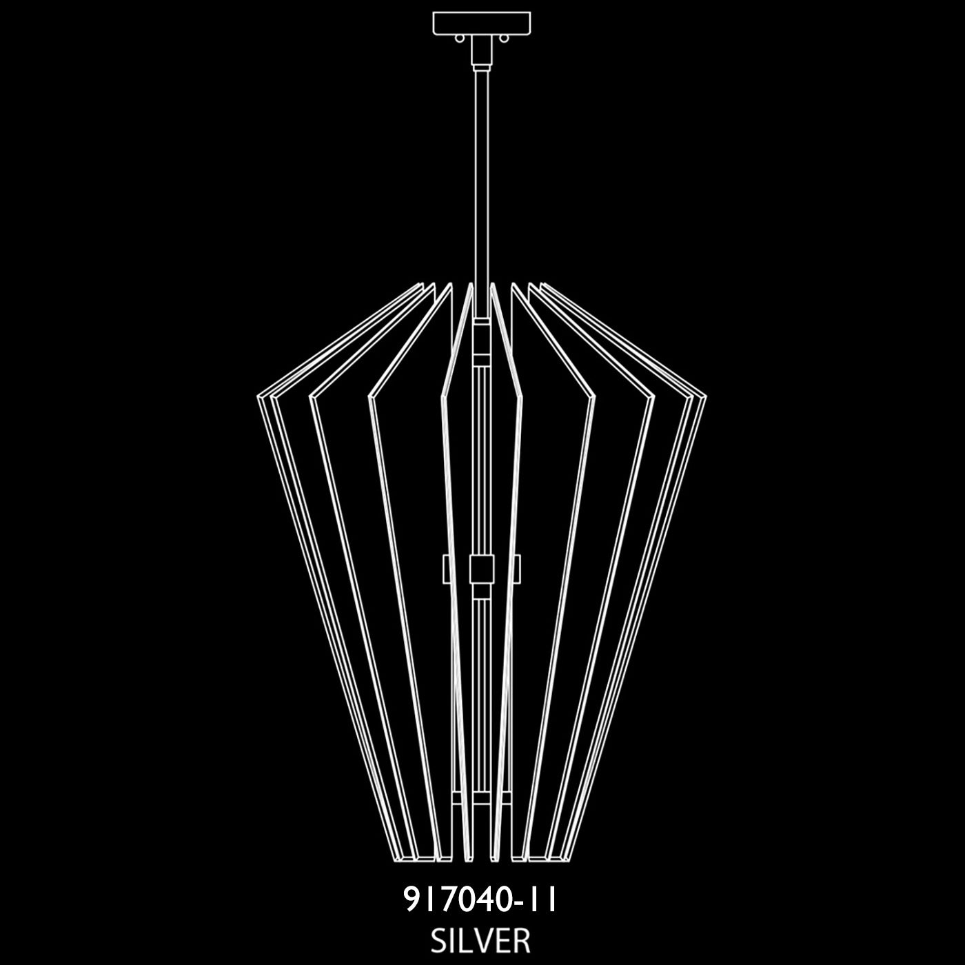 Fine Art - 917040-11ST - LED Pendant - Newton - Silver