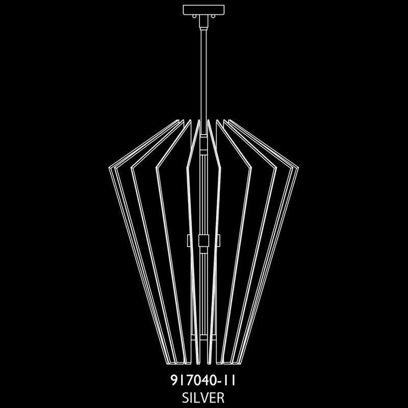 Fine Art - 917040-11ST - LED Pendant - Newton - Silver