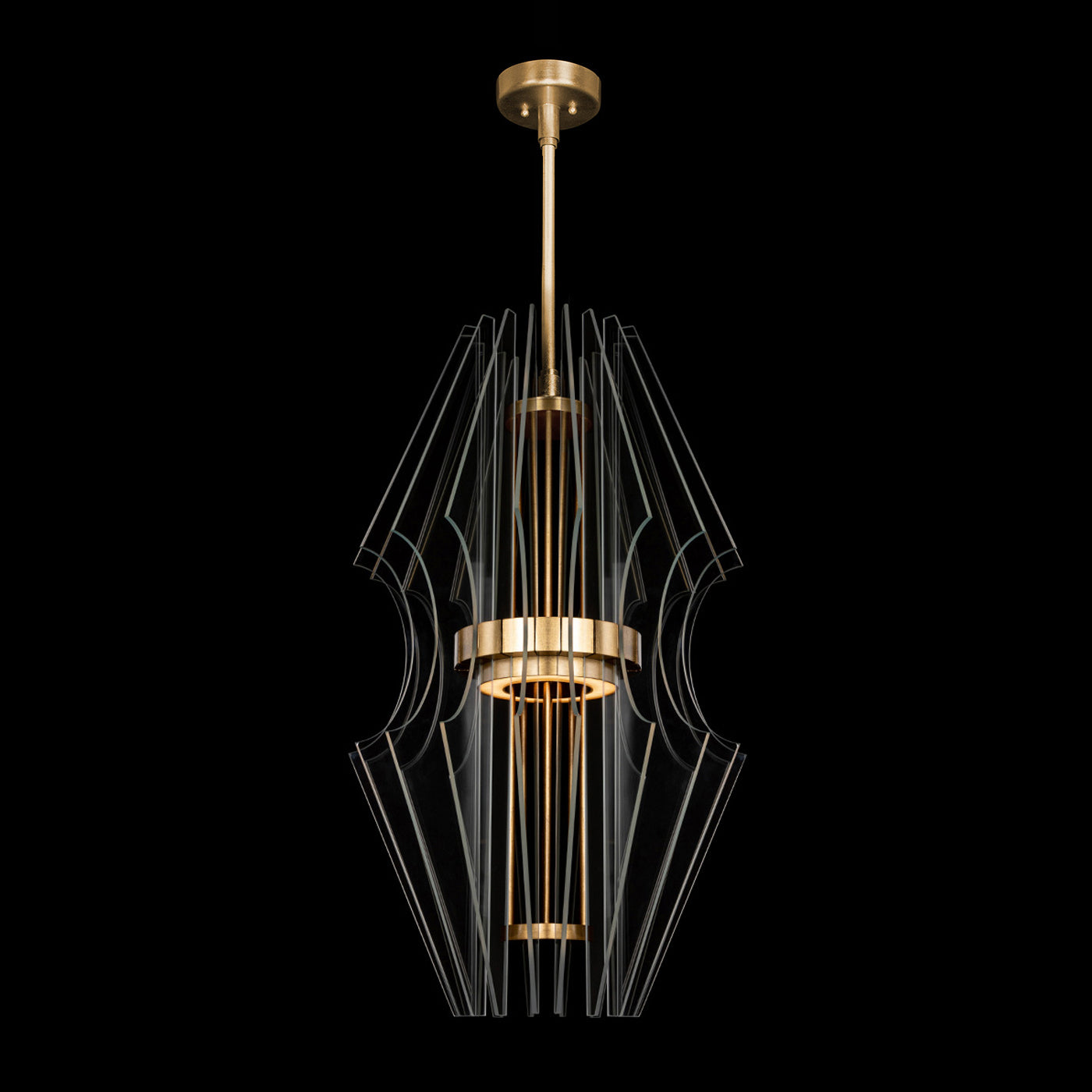 Fine Art Handcrafted Lighting - 917340-2ST - LED Pendant - Newton - Gold