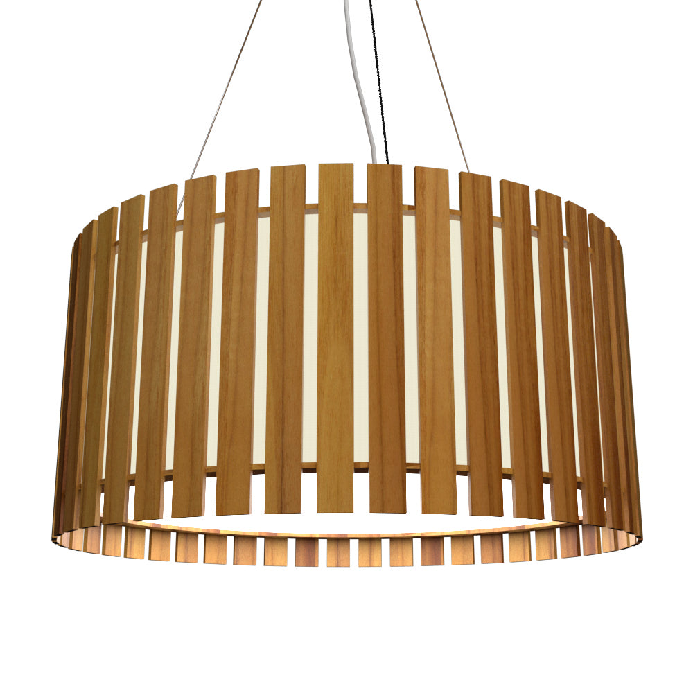 Accord Lighting - 1092.12 - One Light Pendant - Slatted - Teak