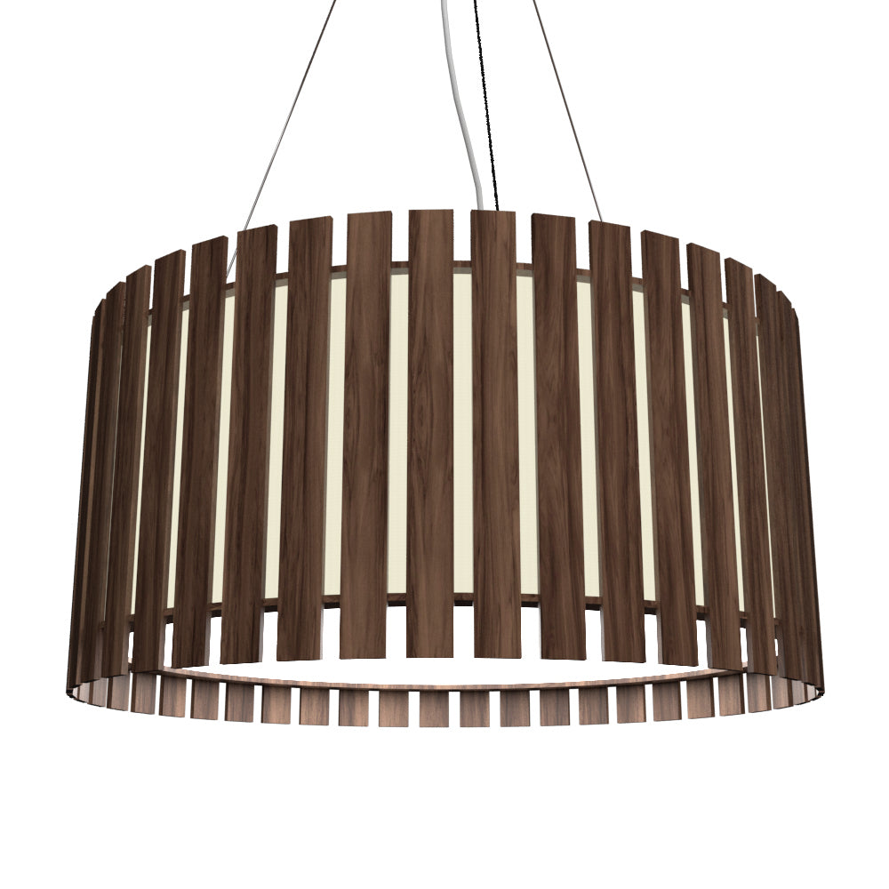 Accord Lighting - 1092.18 - One Light Pendant - Slatted - American Walnut