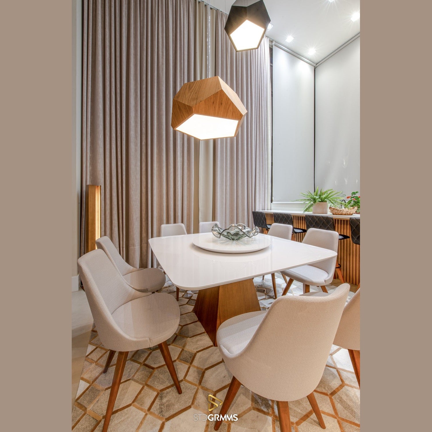 Accord Lighting - 1226.12 - Two Light Pendant - Facet - Teak