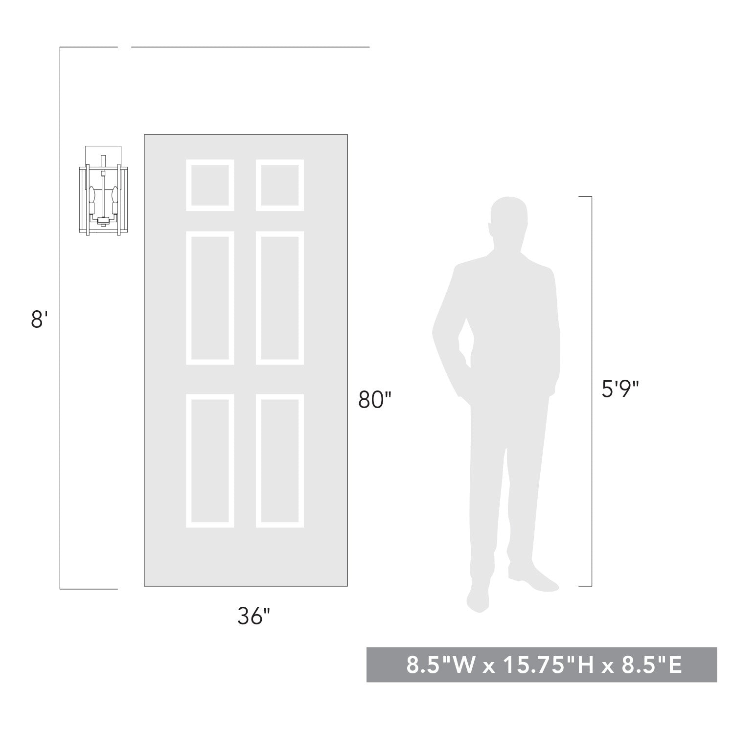 Golden - 6071-OWM NB-CLR - Two Light Outdoor Wall Sconce - Tribeca - Natural Black
