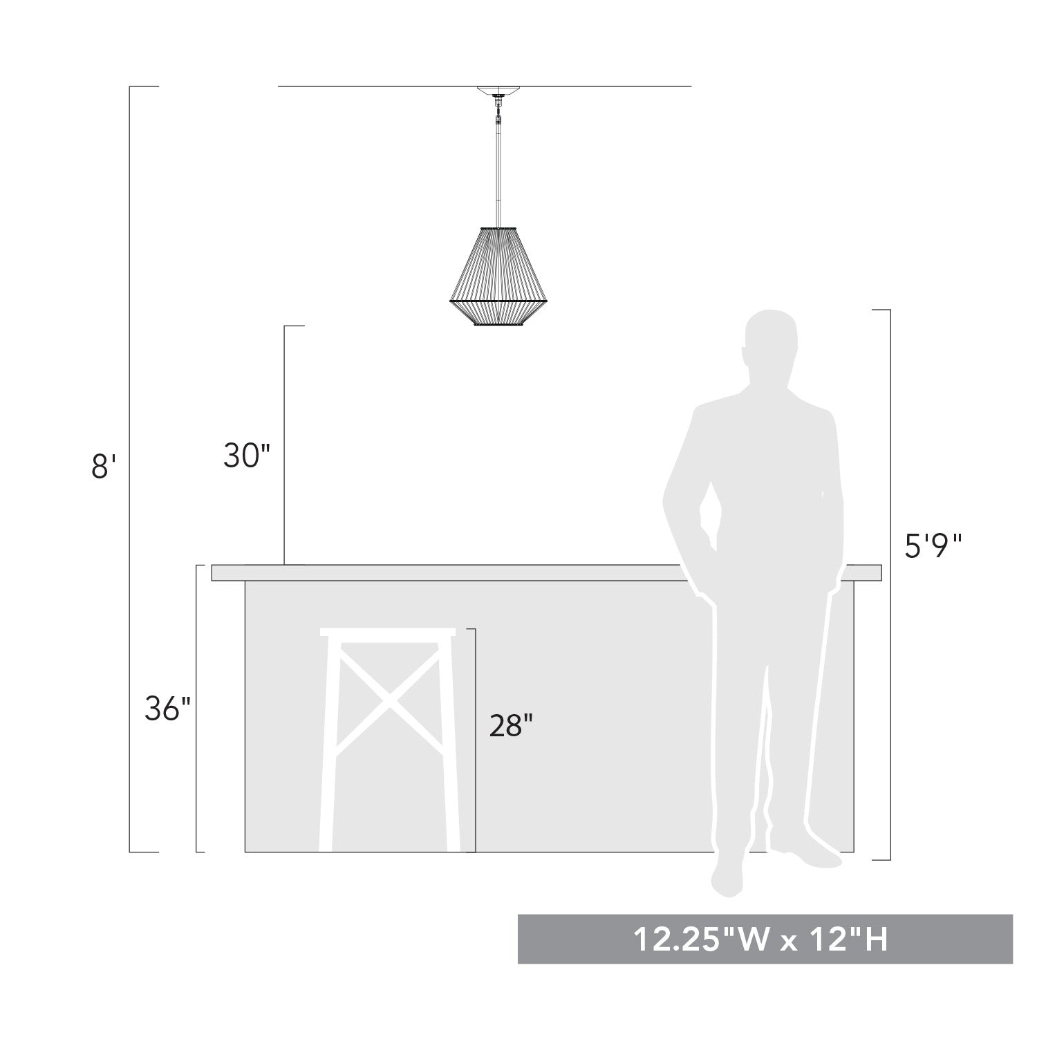 Golden - 6937-M BLK-NR - One Light Pendant - Valentina - Matte Black