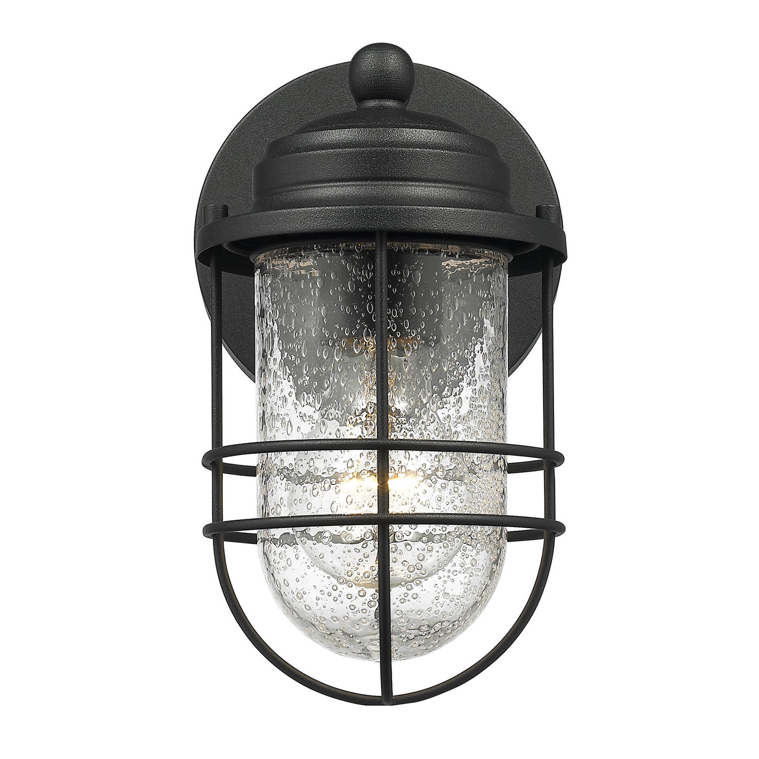Golden - 9808-OWS NB-SD - One Light Outdoor Wall Sconce - Seaport - Natural Black