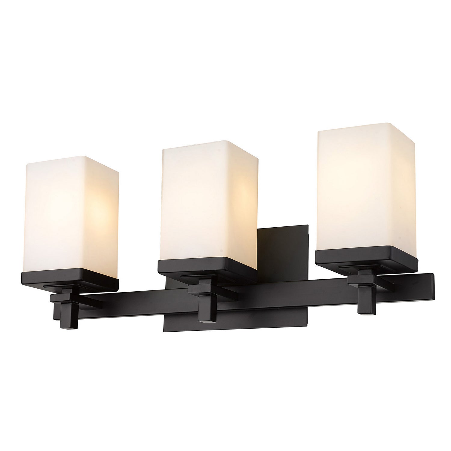 Golden - DDDD-BA3 BLK-OP - Three Light Bath Vanity - Maddox - Matte Black
