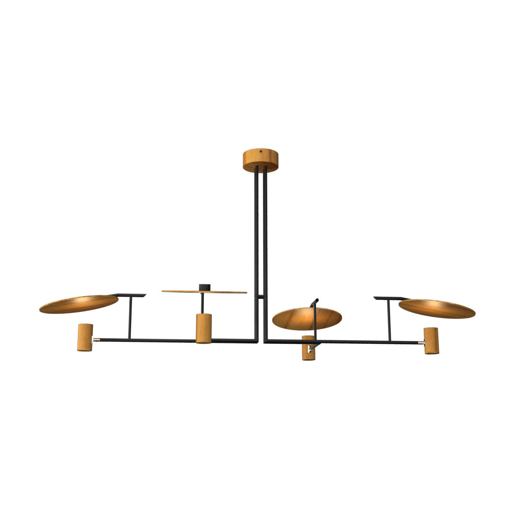 Accord Lighting - 1420.12 - Two Light Pendant - Dot - Teak