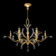 Fine Art - 701240-SF3 - Eight Light Chandelier - Beveled Arcs - Gold