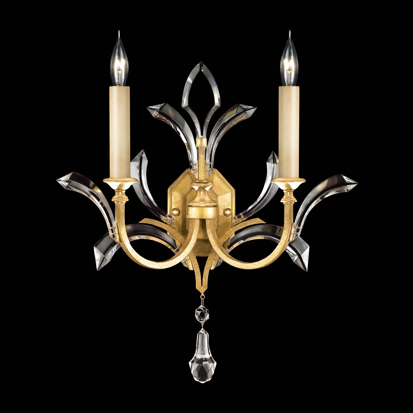 Fine Art Handcrafted Lighting - 701850-SF3 - Two Light Wall Sconce - Beveled Arcs - Gold