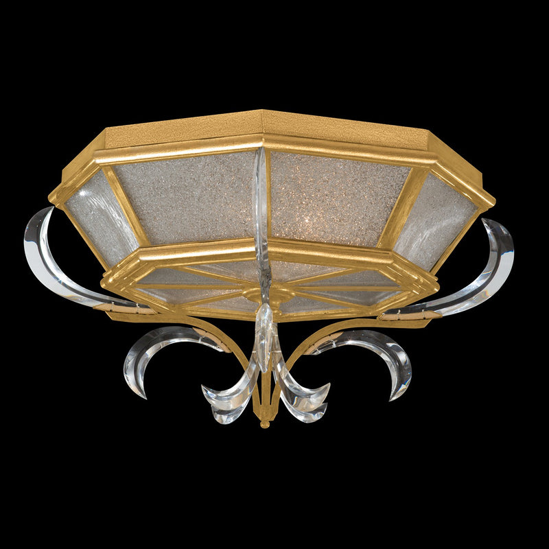 Fine Art Handcrafted Lighting - 704240-SF3 - Two Light Flush Mount - Beveled Arcs - Gold