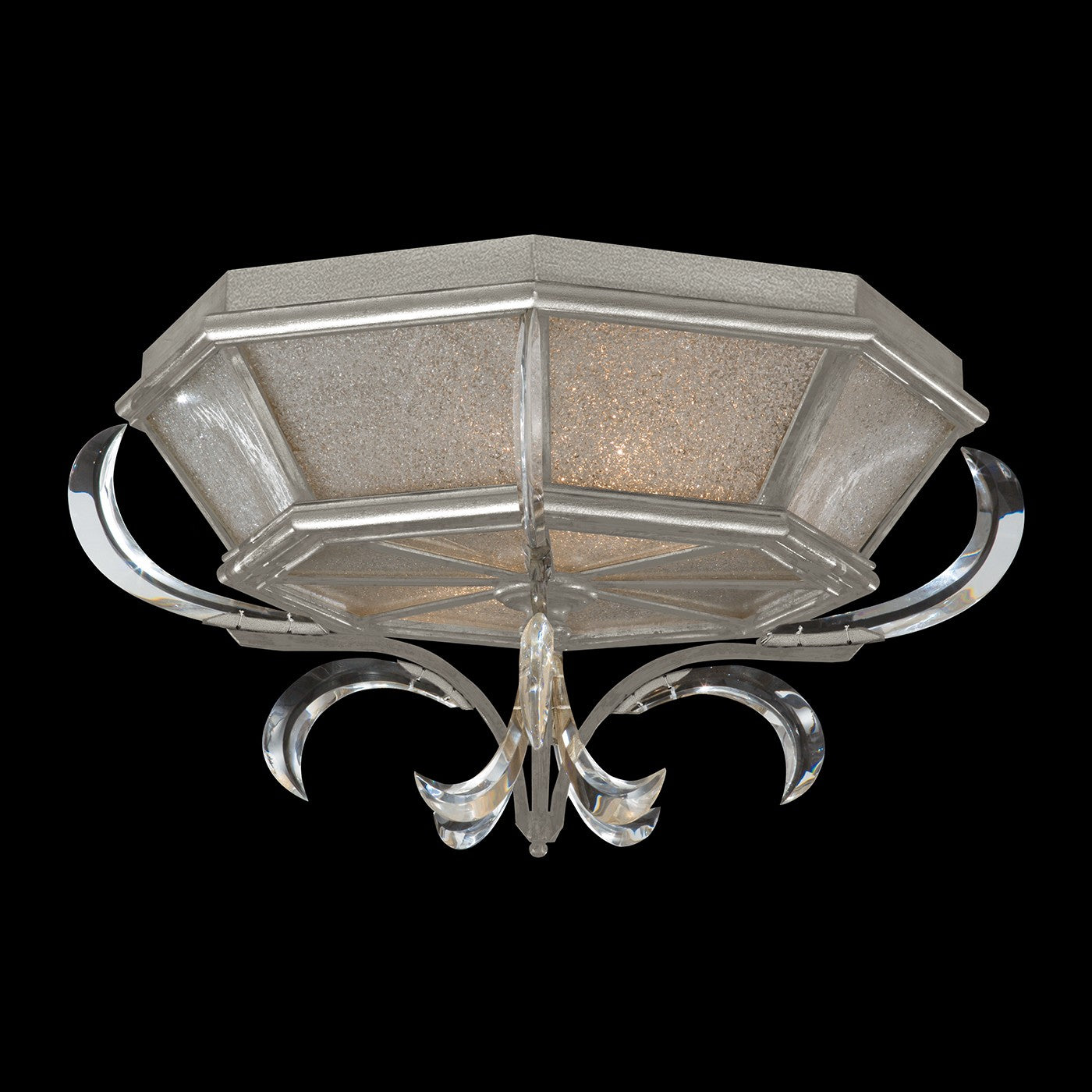 Fine Art - 704240-SF4 - Two Light Flush Mount - Beveled Arcs - Silver