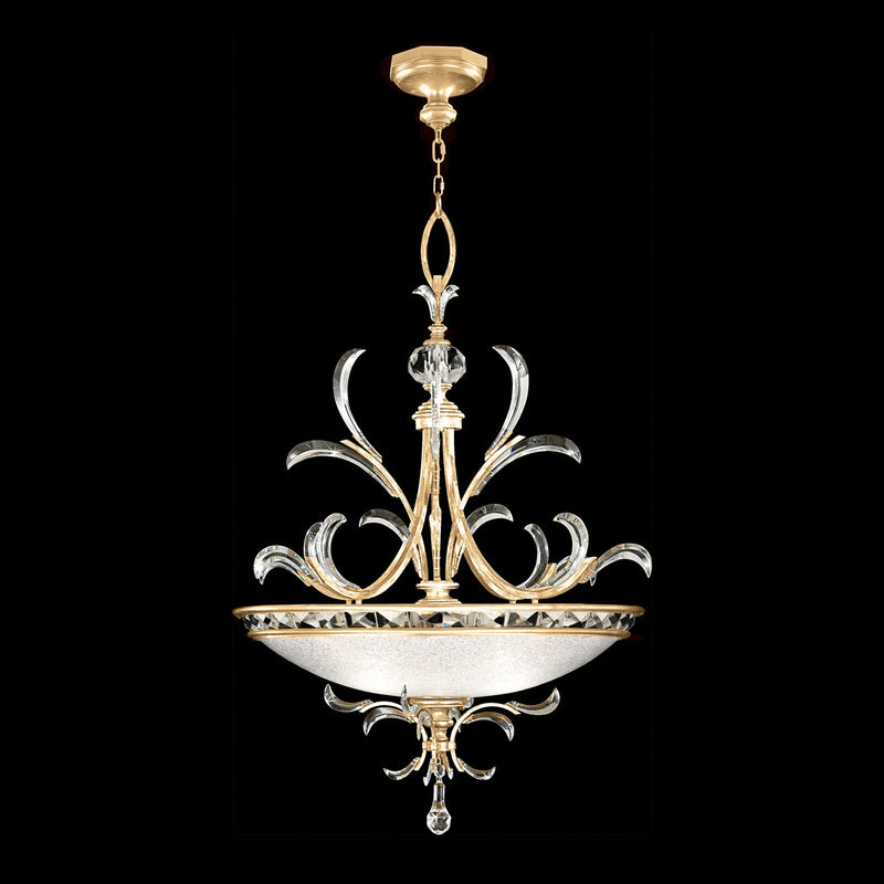 Fine Art Handcrafted Lighting - 704440-SF3 - Three Light Pendant - Beveled Arcs - Gold