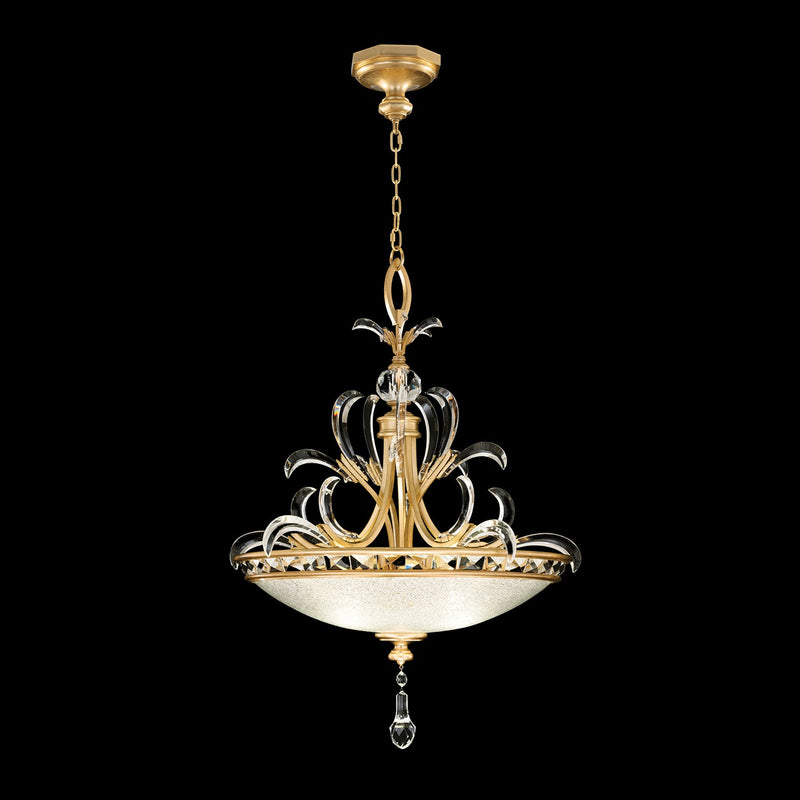 Fine Art Handcrafted Lighting - 704540-SF3 - Three Light Pendant - Beveled Arcs - Gold