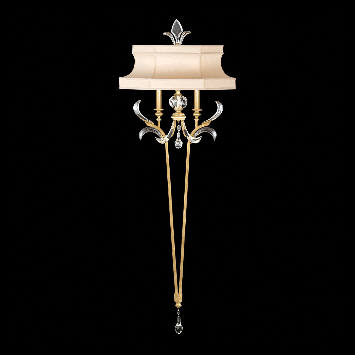 Fine Art - 706950-SF3 - Two Light Wall Sconce - Beveled Arcs - Gold