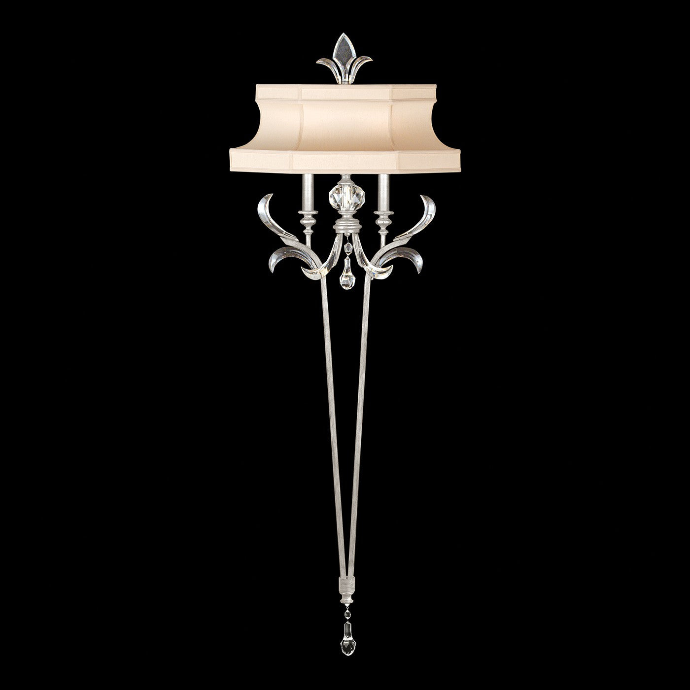 Fine Art - 706950-SF4 - Two Light Wall Sconce - Beveled Arcs - Silver