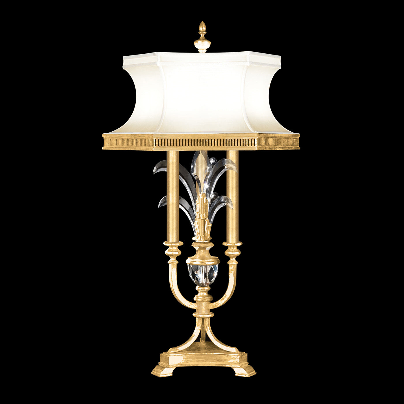 Fine Art - 738210-SF3 - Three Light Table Lamp - Beveled Arcs - Gold
