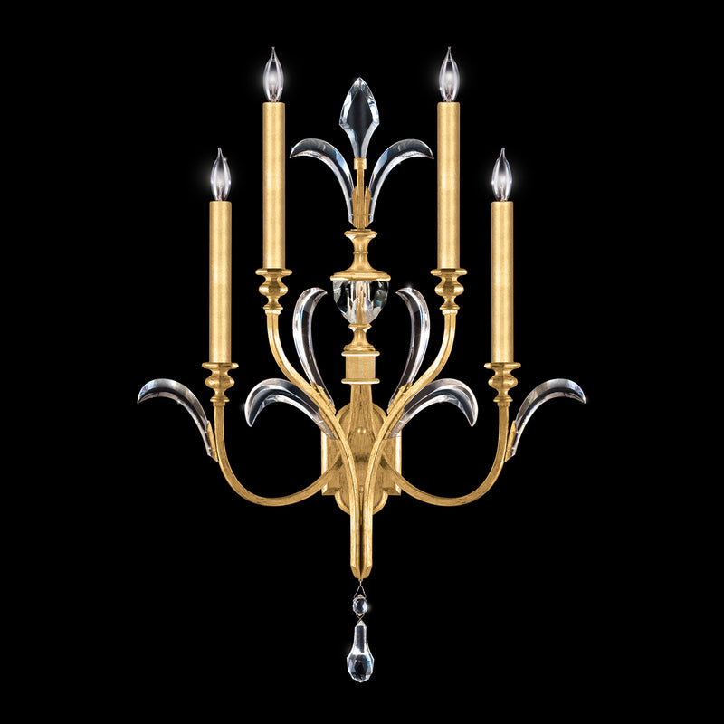Fine Art Handcrafted Lighting - 738650-SF3 - Four Light Wall Sconce - Beveled Arcs - Gold
