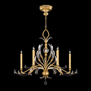 Fine Art Handcrafted Lighting - 739240-SF3 - Six Light Chandelier - Beveled Arcs - Gold