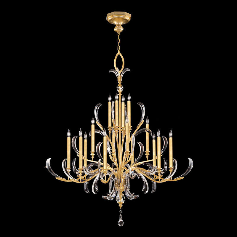 Fine Art Handcrafted Lighting - 739640-SF3 - 16 Light Chandelier - Beveled Arcs - Gold
