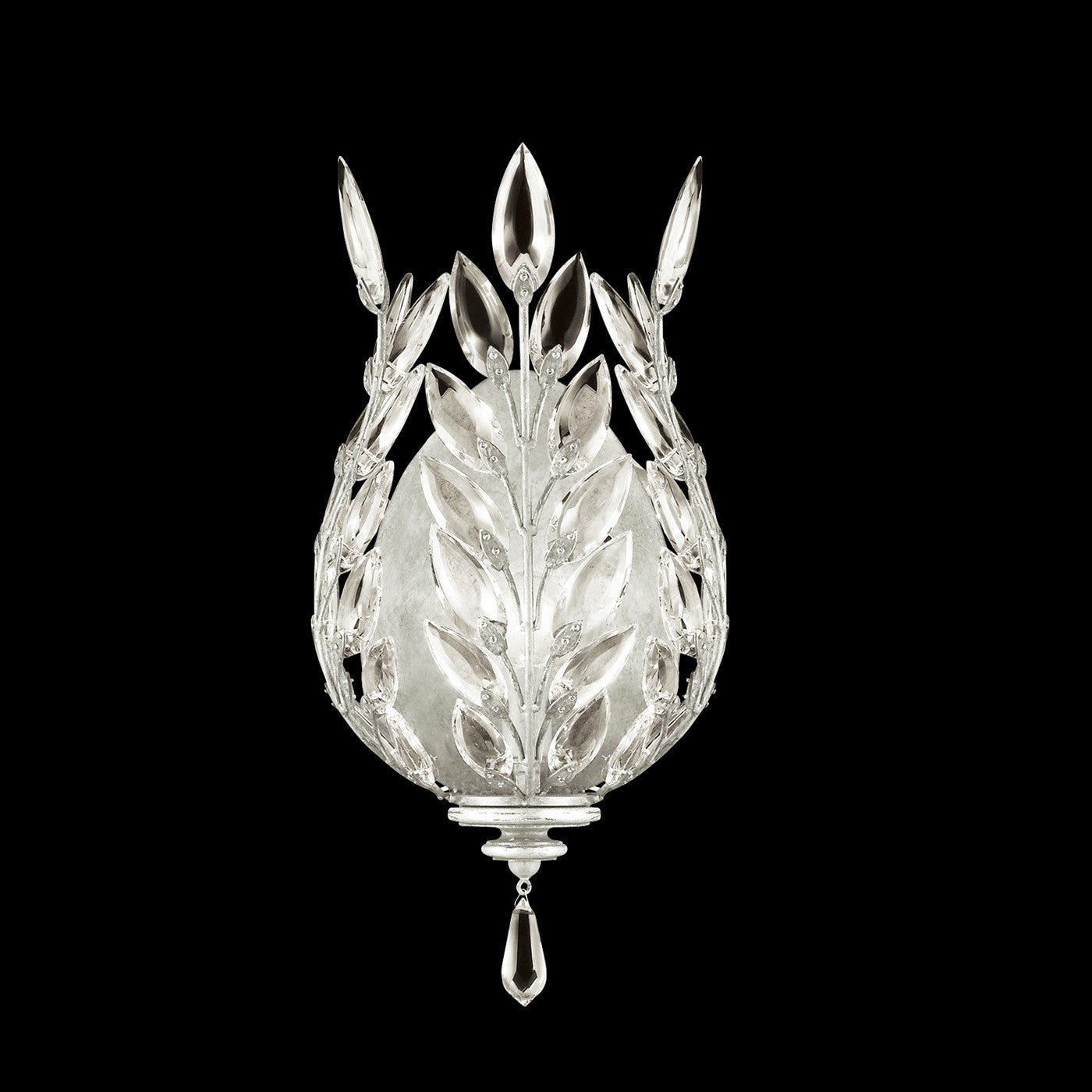 Fine Art - 759550-SF4 - One Light Wall Sconce - Crystal Laurel - Silver