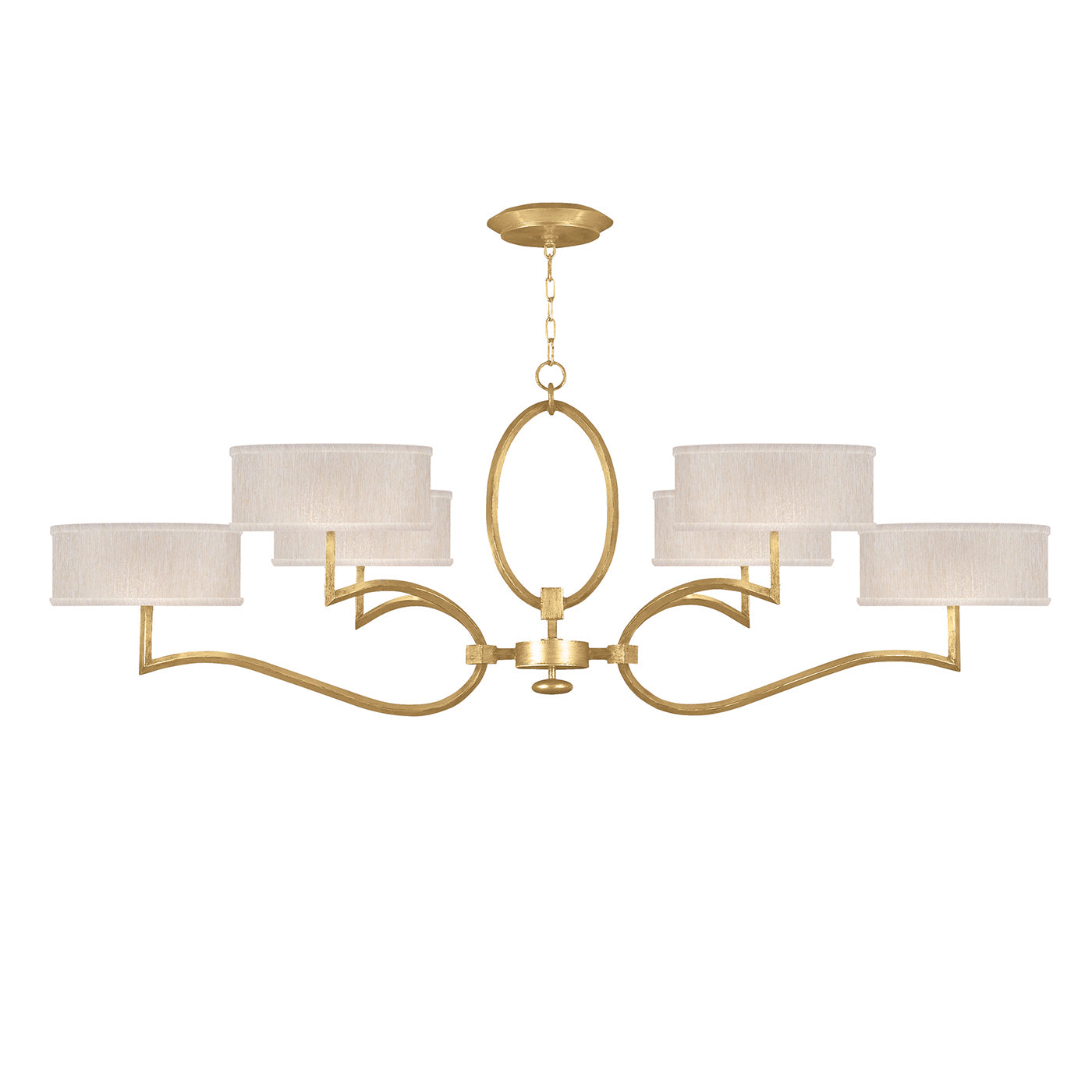 Fine Art - 780040-SF33 - Six Light Chandelier - Allegretto - Gold