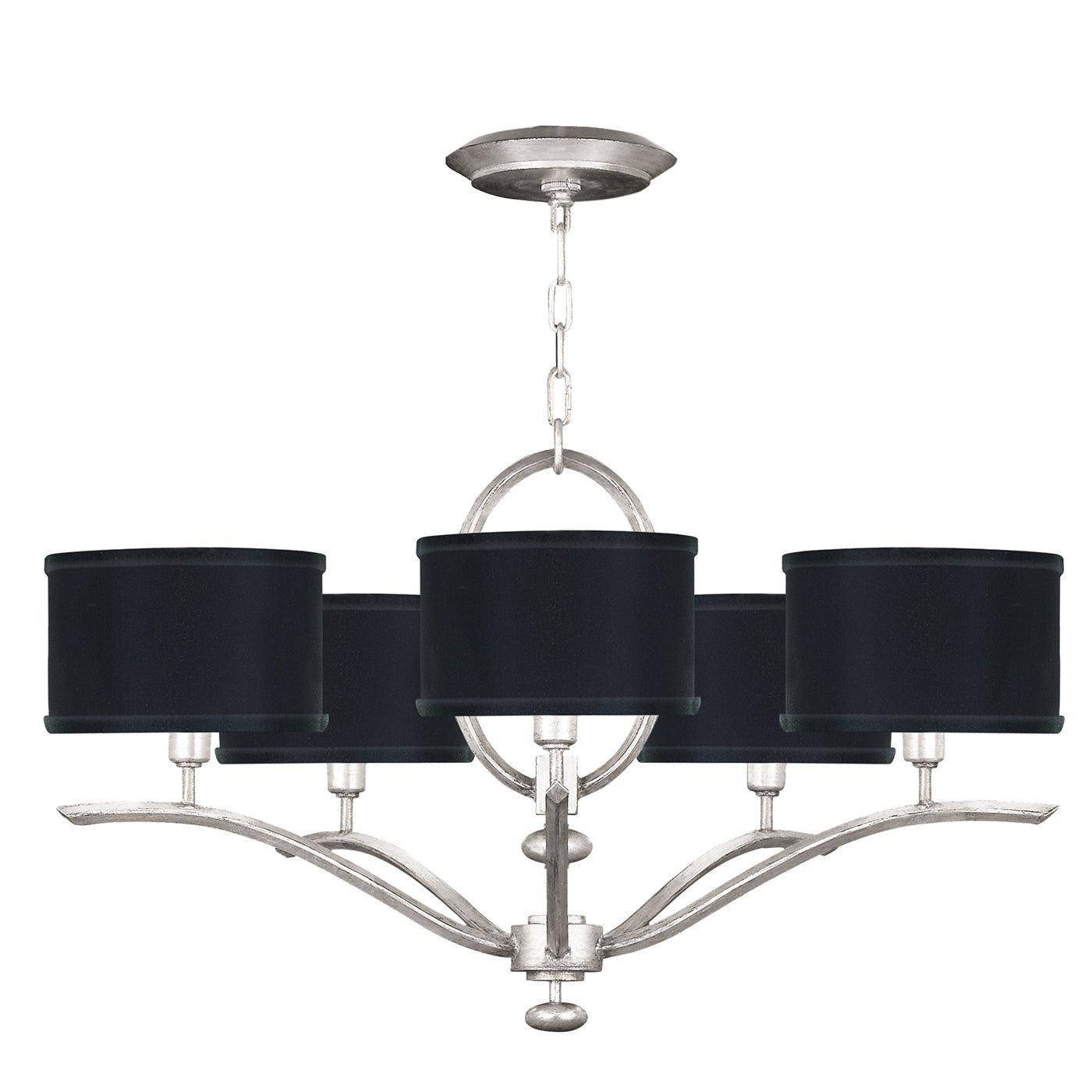 Fine Art - 785440-SF42 - Five Light Chandelier - Allegretto - Silver