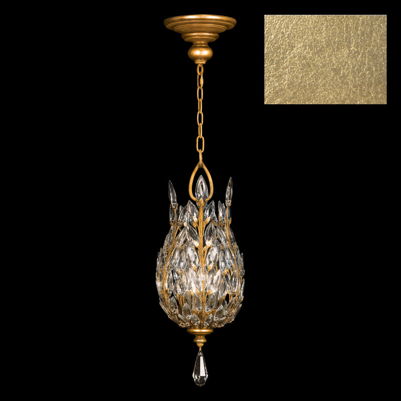 Fine Art Handcrafted Lighting - 804640-SF3 - Three Light Pendant - Crystal Laurel - Gold