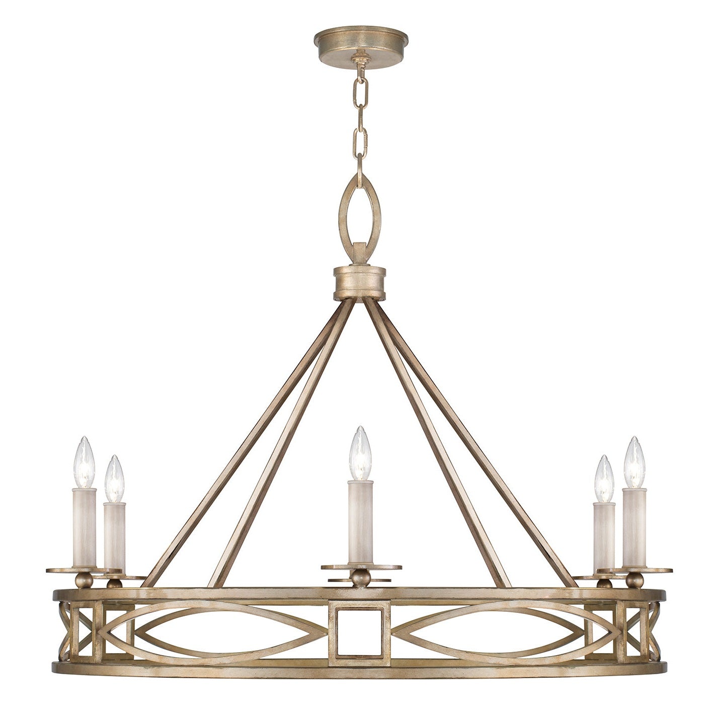 Fine Art - 887640-SF3 - Six Light Chandelier - Cienfuegos - Gold