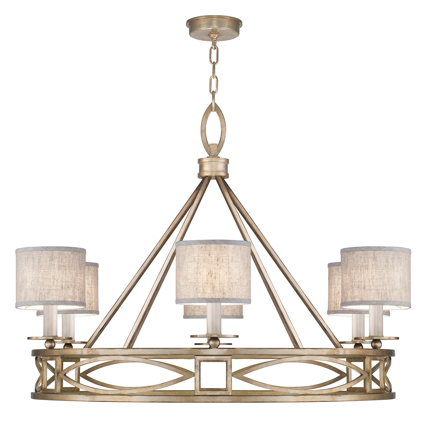 Fine Art - 887640-SF31 - Six Light Chandelier - Cienfuegos - Gold