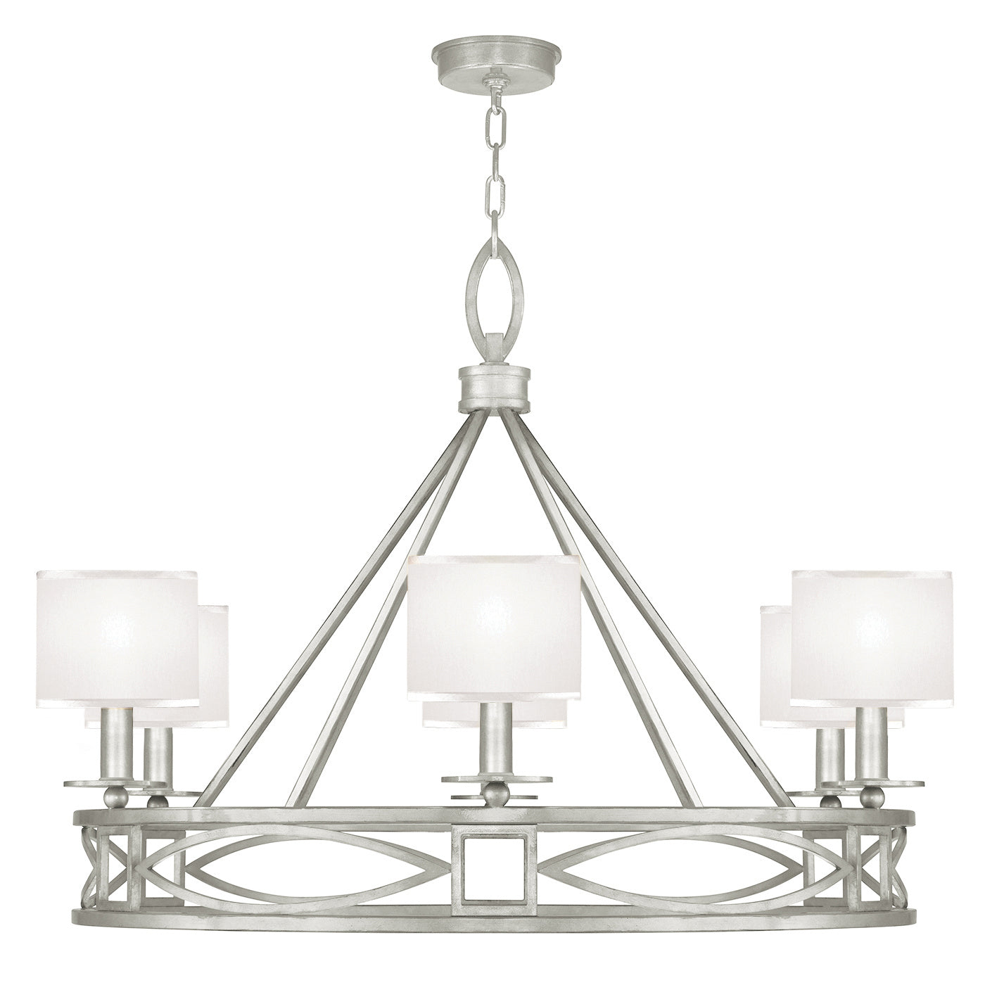Fine Art - 887640-SF41 - Six Light Chandelier - Cienfuegos - Silver