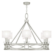 Fine Art Handcrafted Lighting - 887640-SF41 - Six Light Chandelier - Cienfuegos - Silver