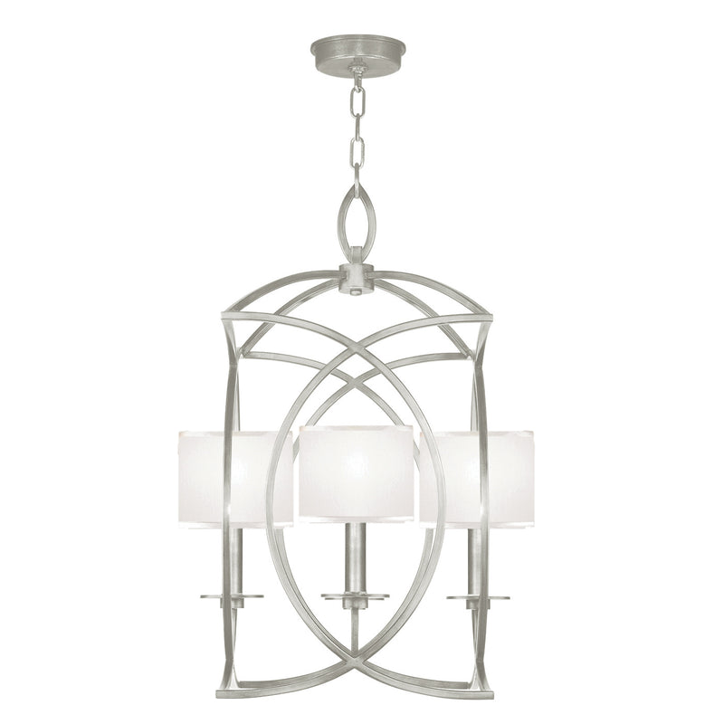 Fine Art Handcrafted Lighting - 887740-SF41 - Four Light Chandelier - Cienfuegos - Silver