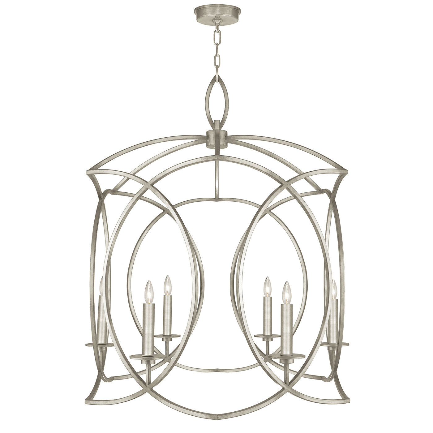 Fine Art - 889840-SF4 - Six Light Chandelier - Cienfuegos - Silver