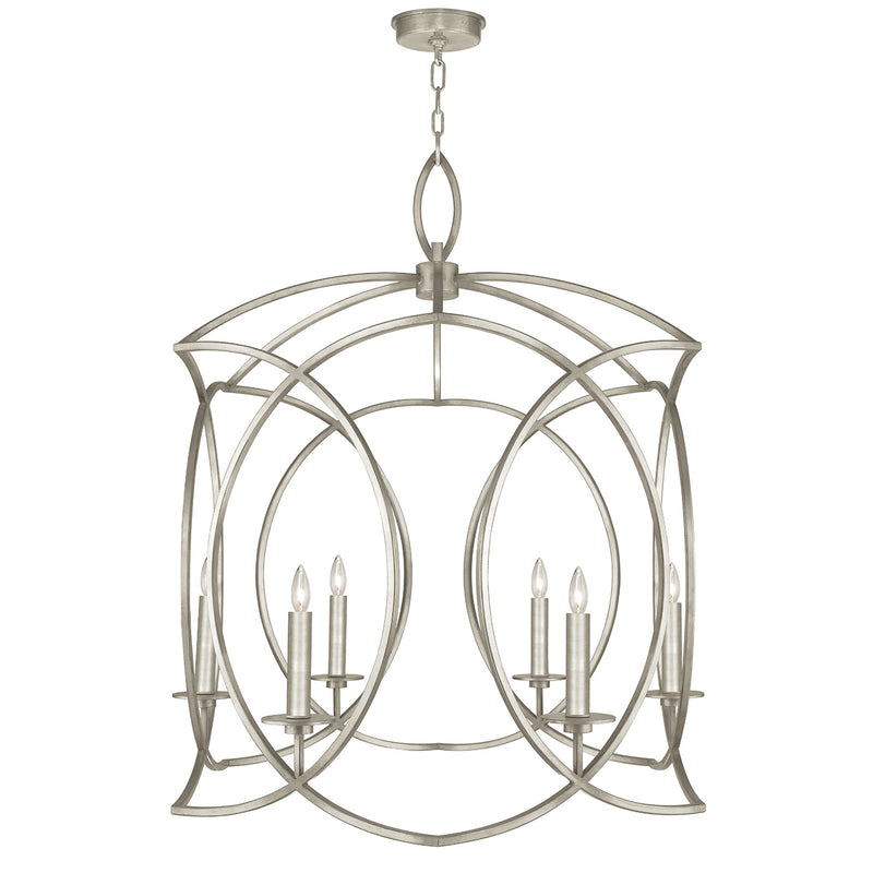 Fine Art Handcrafted Lighting - 889840-SF4 - Six Light Chandelier - Cienfuegos - Silver