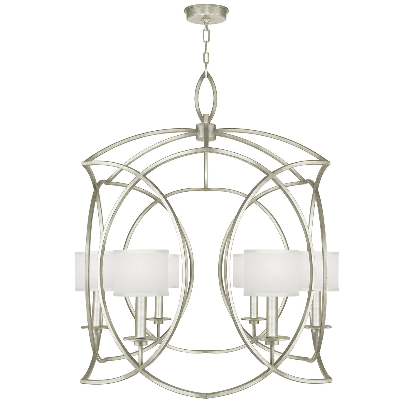 Fine Art - 889840-SF41 - Six Light Chandelier - Cienfuegos - Silver