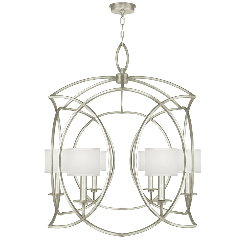 Fine Art Handcrafted Lighting - 889840-SF41 - Six Light Chandelier - Cienfuegos - Silver