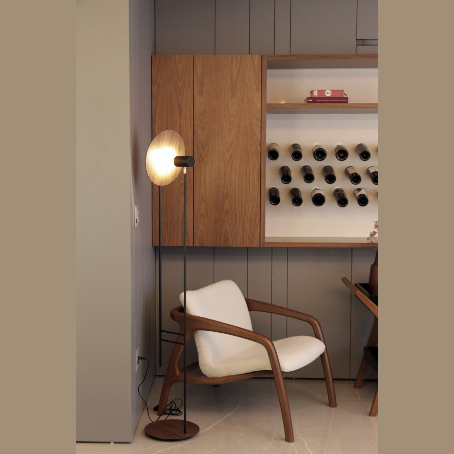 Accord Lighting - 3126.12 - Two Light Floor Lamp - Dot - Teak