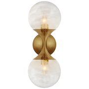 Visual Comfort Signature - ARN 2405HAB-WG - Two Light Wall Sconce - Cristol - Hand-Rubbed Antique Brass