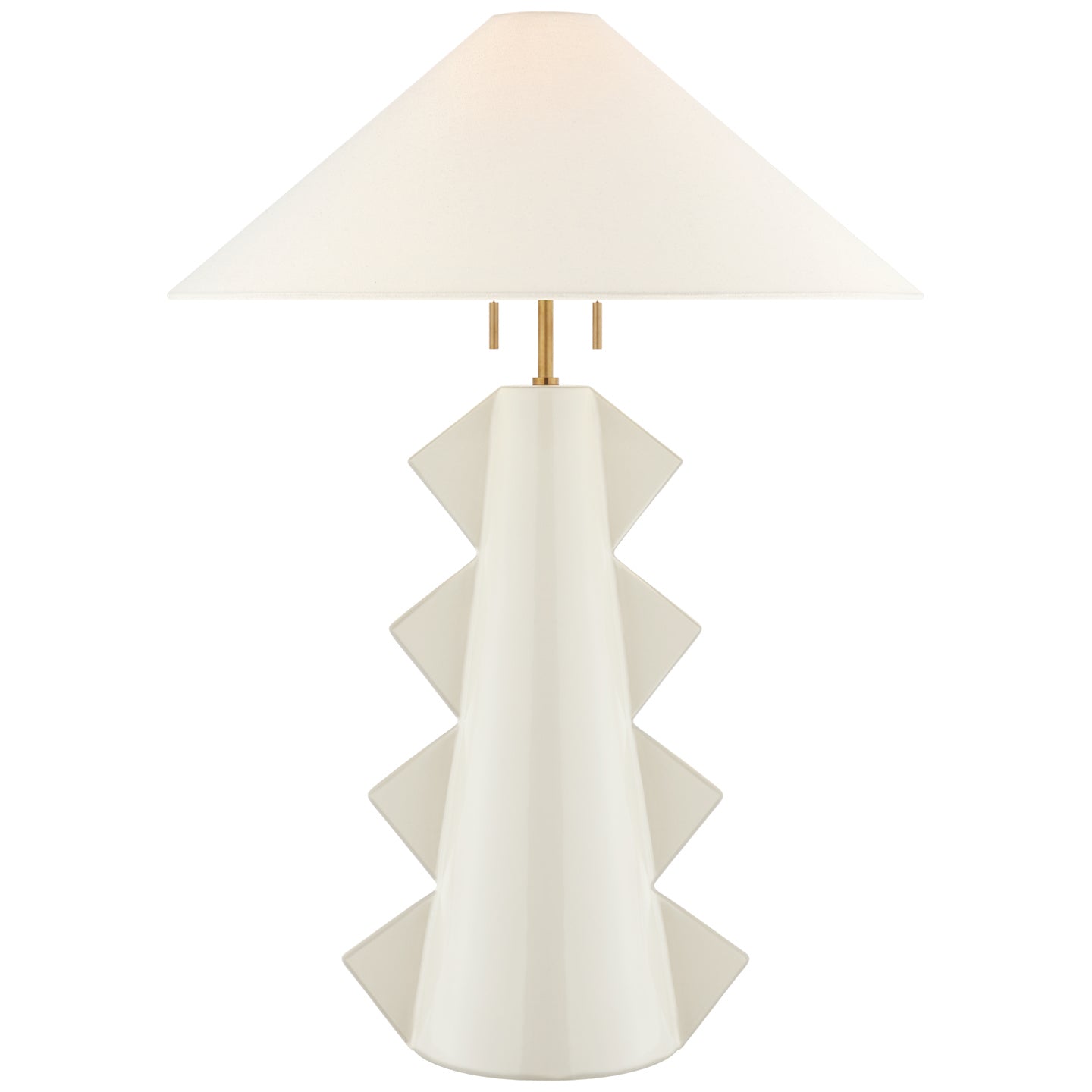 Visual Comfort Signature - KW 3681IVO-L - Two Light Table Lamp - Senso - Ivory